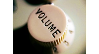 Volume knob.