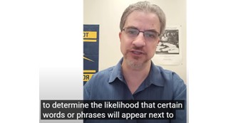 A video showing closed captions.