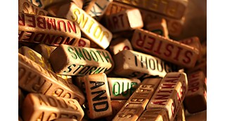 rectangular wooden blocks with different words