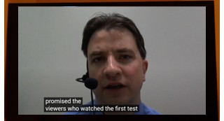 Captions on TV.
